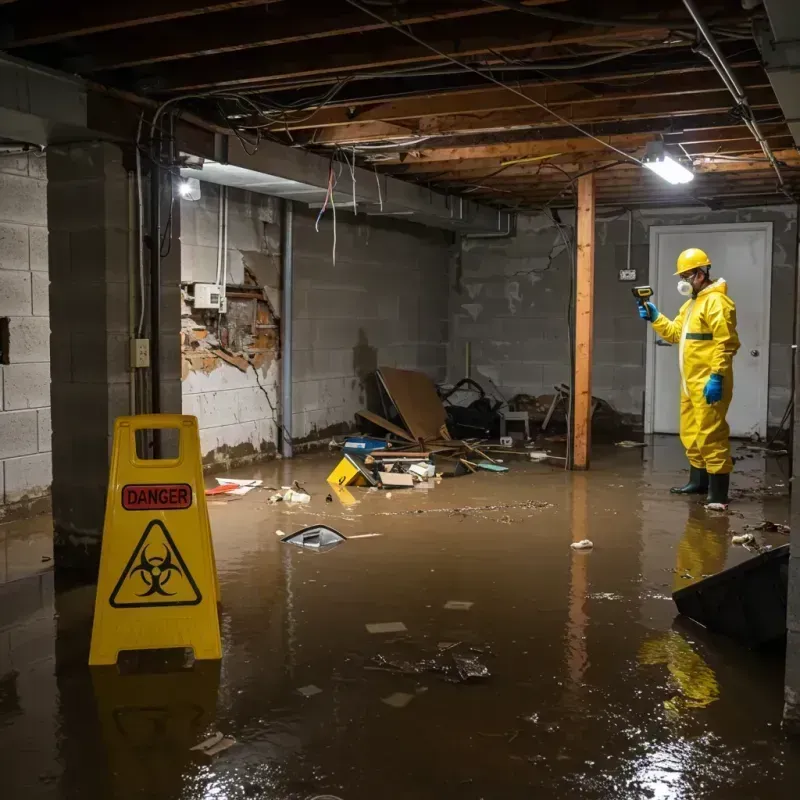 Flooded Basement Electrical Hazard in Winlock, WA Property